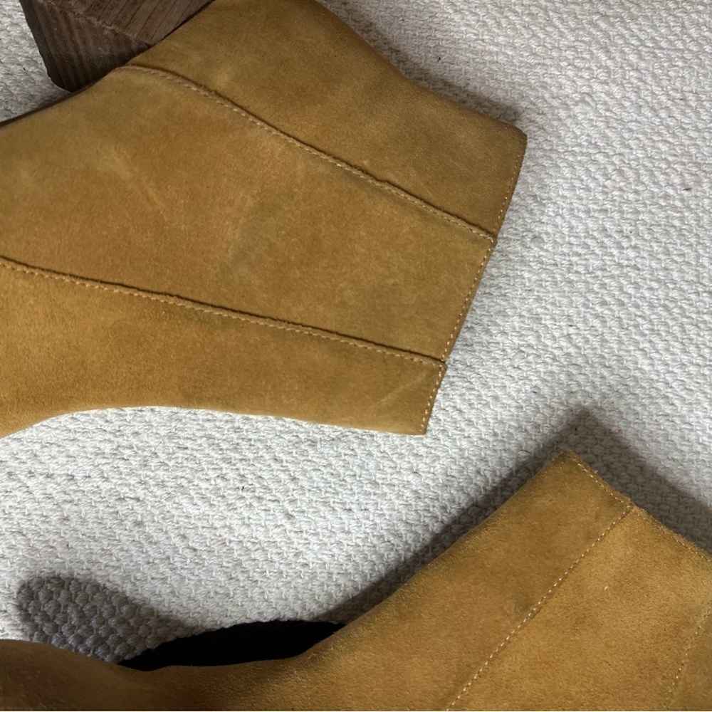 MADEWELL Bryce Suede Chelsea Boot in Camel Booties size 8.5 - Picture 4 of 7